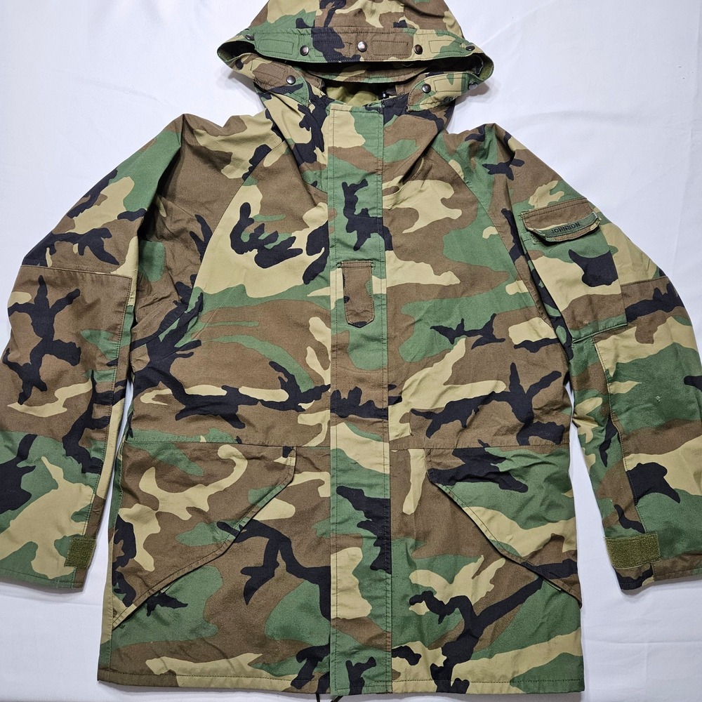 Camo Hooded Field Jacket -‎ Woodland Camouflage Army Issued